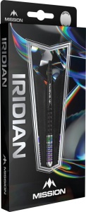Set 3 Sageti Darts Mission Iridian - Varf de otel - 90% - PVD negru si coral - Img 4