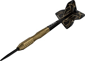 Set 3 Sageti Darts Viktor Tingstrom Darts - Vârf de Oțel - 90% Tungsten - Aur - Img 2