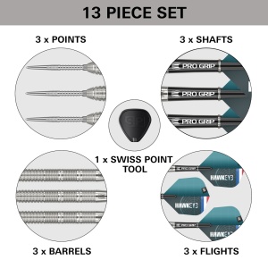 Set 3 Sageti Kevin Doets 90% Tungsten SP, 23 g - Img 5