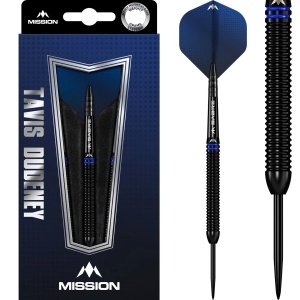 Set 3 Sageti Mission Tavis Dudeney - Vârf din oțel - 90% tungsten - PVD negru