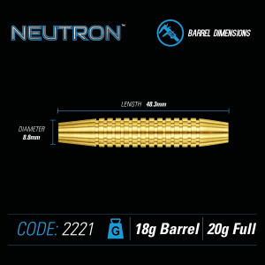 Set 3 Sageti soft darts Neutron 20 g, brass, model 2 - Img 3