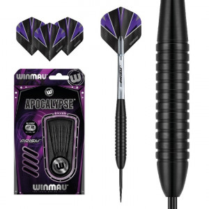 Set 3 Sageti steel darts Apocalypse 2020, 22-24 g, brass - Img 1