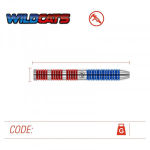 Set 3 Sageti steel darts Winmau Wildcats 90% - Img 8