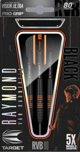 Set 3 Sageti steel Raymond Van Barneveld Black, 80% Tungsten - Img 1
