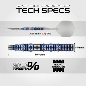 Set 3 Sageti Winmau Lunaris Tapered Switch Point 90% - Img 7