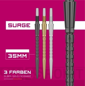 Set 3 Varfuri darts SWISS Storm Surge Black - 35 mm - Img 3