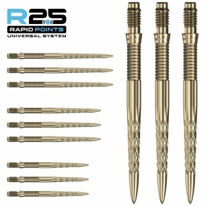 Set 3 Vârfuri pentru săgeți Mission R2.5 Rapid – Vârf din oțel – DSX – Auriu