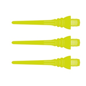 Set 50 Varfuri plastic soft darts (darts electronic) Triton Winmau Galben - Img 2