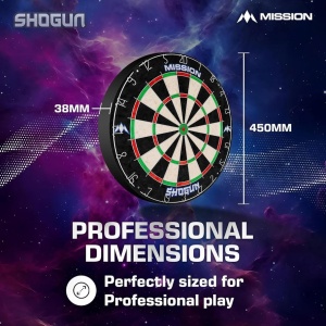 Set Tinta de darts Mission Shogun Round Wire cu 2 seturi de Sageti - Img 8