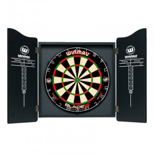 Cabinet darts din lemn Winmau Negru - produs resigilat cu mici zgarieturi - Img 2