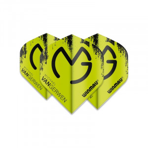 Set 3 Fluturasi Darts Winmau Mega 75 Standard - MVG Black & Green - Img 2