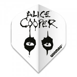 Set 3 Fluturasi Winmau Rhino Rock Legends Alice Cooper Alb - Img 3