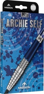 Set 3 Sageti Darts Archie Self - Vârf de Oțel - 90% Tungsten - Albastru și Argintiu - Img 5
