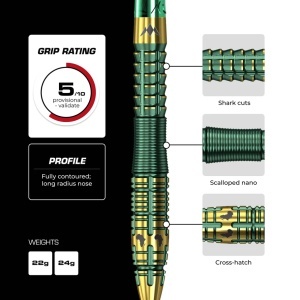 Set 3 Sageti Darts Mission Devon Petersen R2.5, 95% tungsten - Img 7