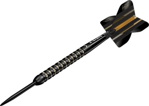 Set 3 Sageti Darts Mission Mike De Decker 95% Tungsten Negru & Gold PVD