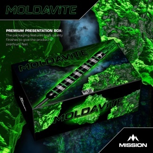 Set 3 Sageti Darts Mission Moldavite Darts - Steel Tip - 95% Tungsten - Black & Green - Img 5