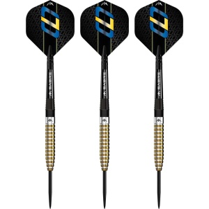 Set 3 Sageti Darts Mission Oskar Lukasiak - Varf de otel - 95% - PVD negru si auriu - Img 5