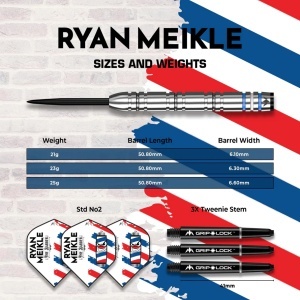 Set 3 Sageti Darts Mission Ryan Meikle, 90% tungsten - Img 3