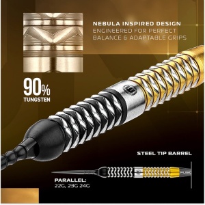 Set 3 Sageti Darts Winmau Exion Parallel Switch Point 90% tungsten - Img 3