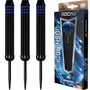 Set 3 Sageti Mission Josh Rock , Steel Tip Brass - Rocky - Black & Blue, 22g - Img 3