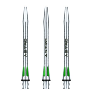 Set 3 Tije Winmau Astro Aluminiu Verde - Img 1