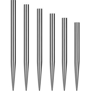 Set 3 Varfuri darts Mission Glide Clasice, Argintii