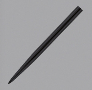 Set 3 Varfuri darts simple Negre - 32 mm