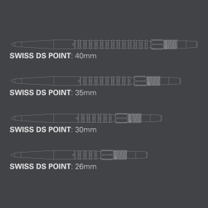 Set 3 Varfuri darts SWISS DS Black - 40 mm - Img 6
