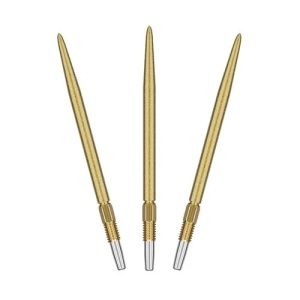 Set 3 Varfuri darts SWISS SLK Auriu 42 mm
