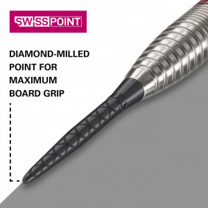 Set 3 Varfuri darts SWISS Storm Diamond Black - 26 mm - Img 2