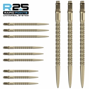 Set 3 Vârfuri pentru săgeți Mission R2.5 Rapid – Vârf metalic – SC1 – Auriu