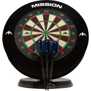 Tablă de Darts Mission Mini - 15 cm, Surround și 2 Seturi de Mini Sageti - Img 1
