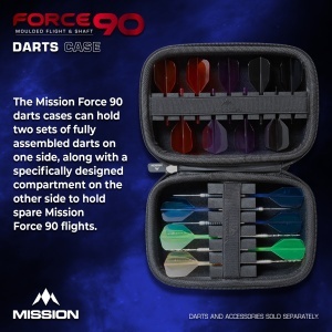 Carcasă Husă pentru săgeți Mission Force 90 - Portofel turnat din EVA - Mare Negru - Img 2