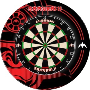 Protectie Perete pentru tabla de darts Mission Samurai II Professional - Roșu - Img 5
