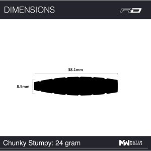 Sageti steel darts Chunky Stumpy 3 - 24 g, Editie Aniversara 50 ani - Img 7