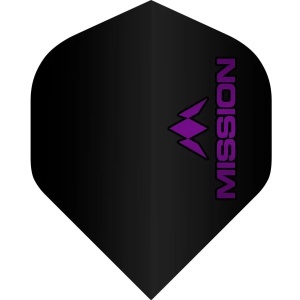 Set 3 Fluturasi cu Logo Mission Negru cu Logo Mov, nr 2 Std