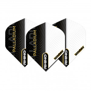 Set 3 Fluturasi Darts Rhino 100 Standard Extra Thick Palladium Negru & Alb - Img 3