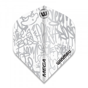 Set 3 Fluturasi Darts Winmau Mega Standard Alb - Like a Boss - Img 3