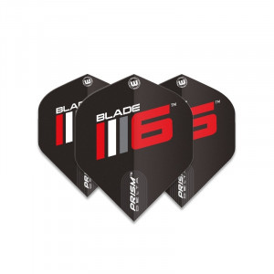 Set 3 Fluturasi Darts Winmau Prism Delta Standard Blade 6 Negru - Img 2
