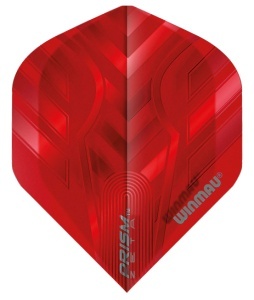 Set 3 Fluturasi Darts Winmau Prism Zeta Standard Rosu - Img 3