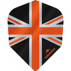 Set 3 Fluturasi Mission AllianceX Union Jack, nr 6 Portocaliu & Negru - Img 1