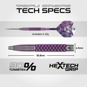 Set 3 Sageti Darts Winmau John Brown 90% tungsten - Img 3