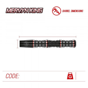 Set 3 Sageti darts Winmau Mervyn Special Edition - Tungsten 90% - Img 8