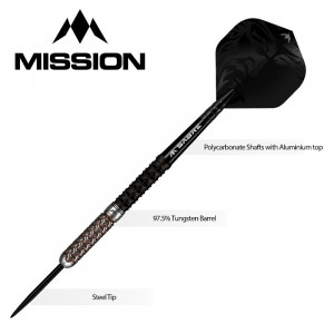 Set 3 Sageti steel darts Mission Archon, 97,5% tungsten - Img 2