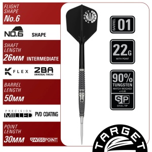 Set 3 Sageti Steel Darts Target Japan Paul Lim The Legend G9 Swiss Point 90% - Img 7