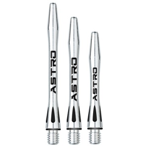 Set 3 Tije Winmau Astro Aluminiu Negru - Img 1