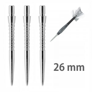 Set 3 Varfuri darts cu grip Storm Grooved Plain - 26 mm