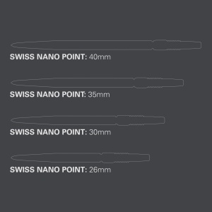 Set 3 Varfuri darts SWISS Nano Black - 26 mm - Img 7