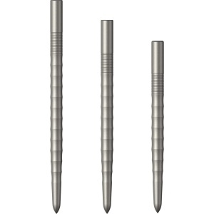 Set 3 Vârfuri de darts Mission Ripple - Vârfuri de schimb cu vârf din oțel - Argintii