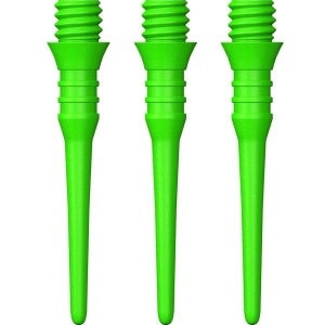 Set 50 Varfuri plastic soft darts (darts electronic) Mission Titan Pro Verde Neon - 2ba
